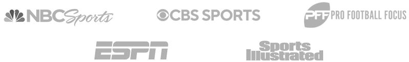 NBC Sports; ESPN; Sports Illustrated; Pro Football Focus; CBS Sports