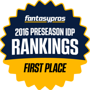 2016 Preseason IDP Rankings, First Place